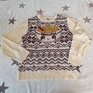 Maruchan Ramen Noodles Bowl Sweater Junior‎ Size XL Mad Engine Novelty Foodie